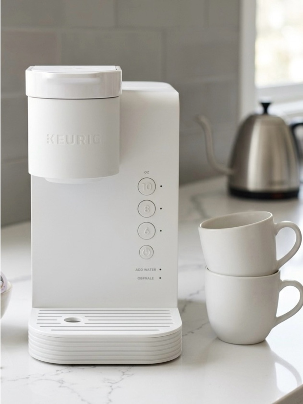 Keurig Compact Single-Serve Coffee Maker in White